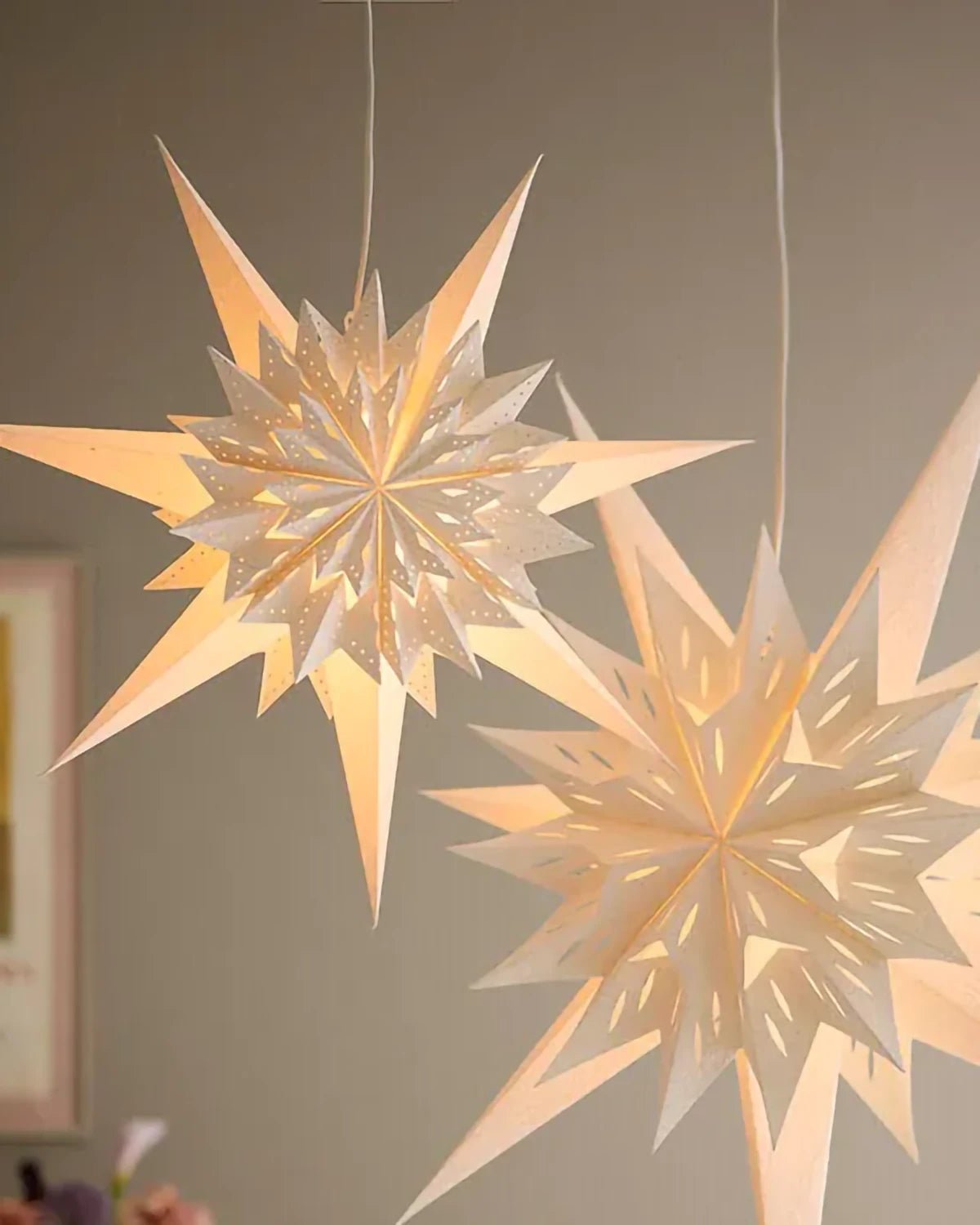 Bungalow - Papierstern Eris • Weiß (⌀ 50 cm) - Papierstern - ROSA ECK