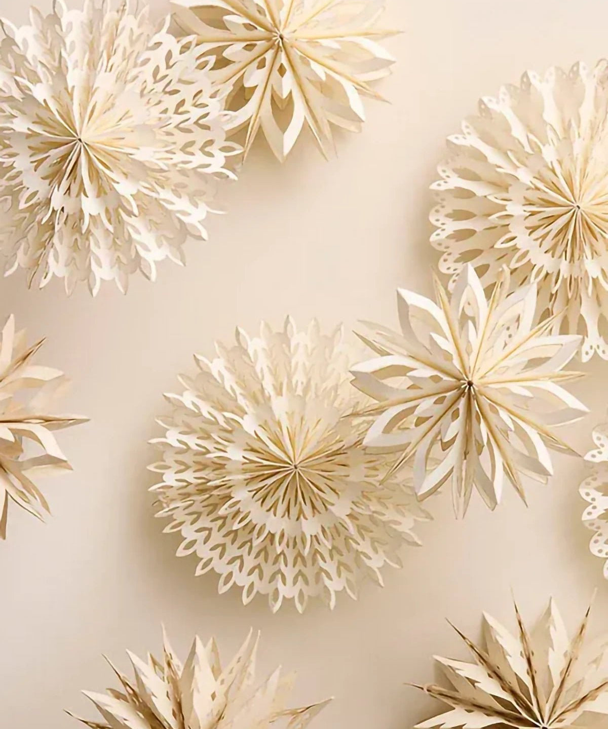 Bungalow - Papierstern Glacia • Stone (⌀ 20 cm) - Papierstern - ROSA ECK