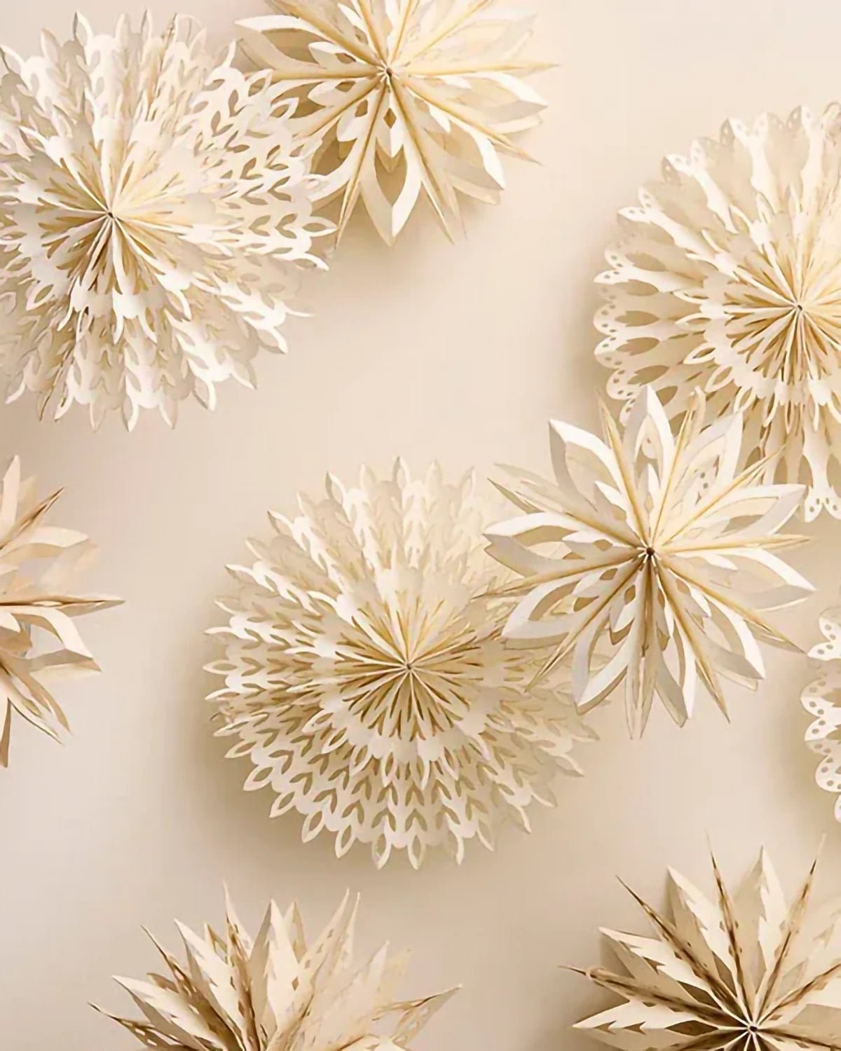 Bungalow - Papierstern Glacia • Stone (⌀ 20 cm) - Papierstern - ROSA ECK