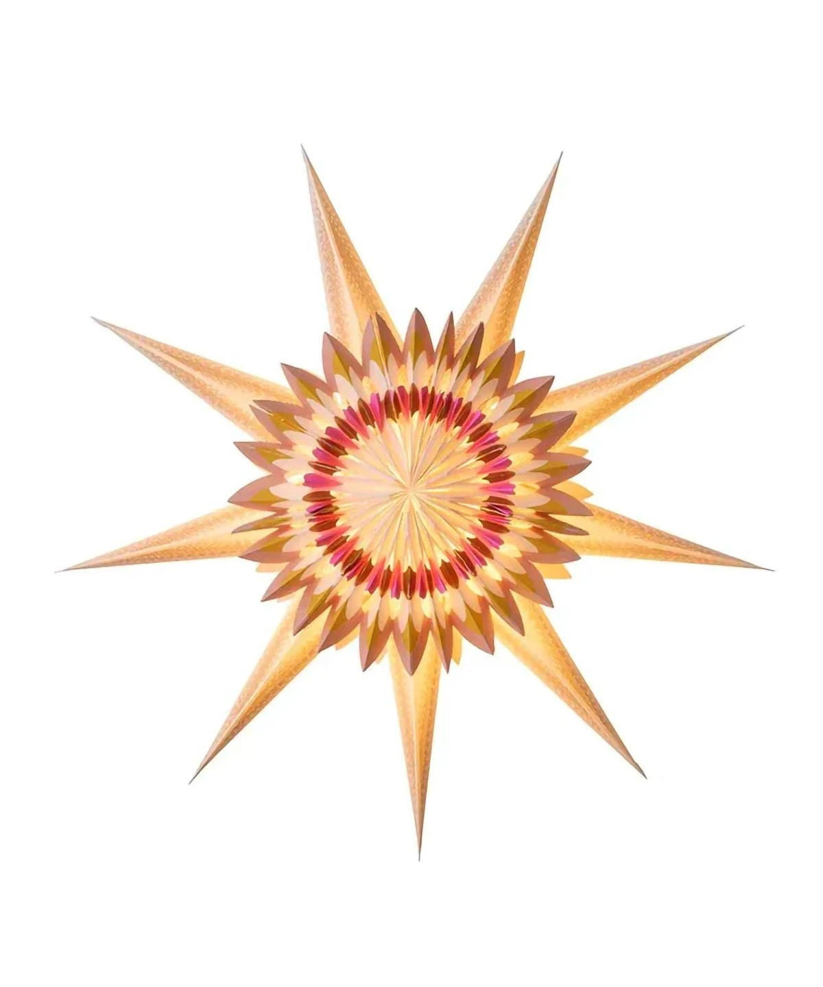Bungalow - Papierstern Helios • Gold (⌀ 70 cm) - Papierstern - ROSA ECK