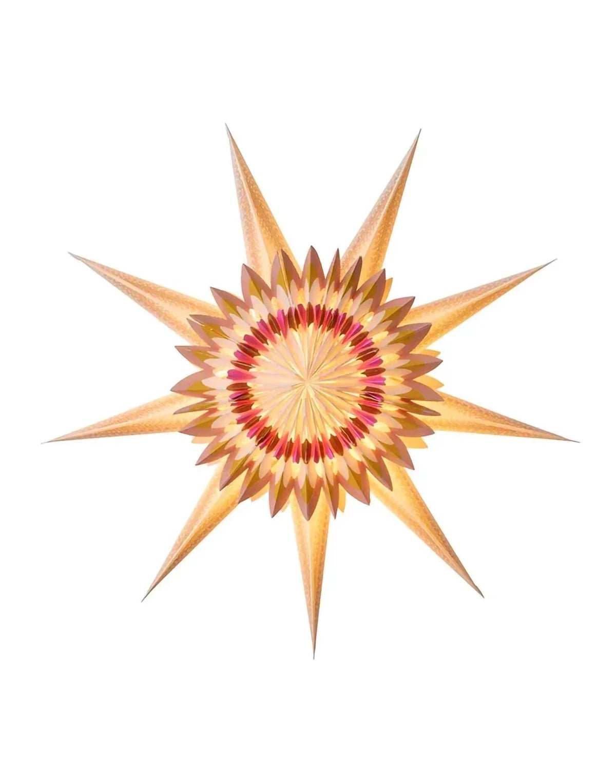 Bungalow - Papierstern Helios • Gold (⌀ 70 cm) - Papierstern - ROSA ECK