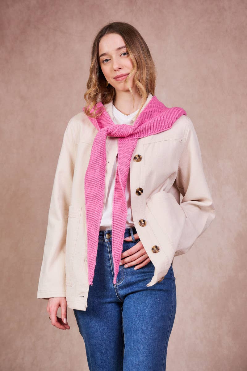 Calie Paris - Kapuzenschal • Pink - ROSA ECK