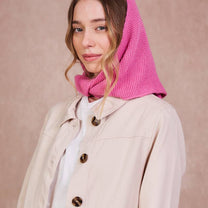 Calie Paris - Kapuzenschal • Pink - ROSA ECK