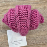 Calie Paris - Kleiner Strickschal • Fuchsia - ROSA ECK