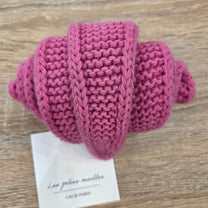 Calie Paris - Kleiner Strickschal • Fuchsia - ROSA ECK
