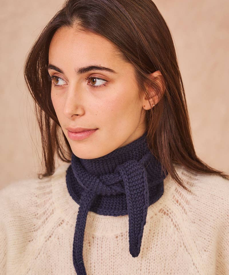 Calie Paris - Kleiner Strickschal • Gelb - Schal - ROSA ECK