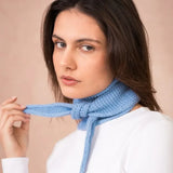 Calie Paris - Kleiner Strickschal • Hellblau - Schal - ROSA ECK