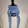 Calie Paris - Kleiner Strickschal • Helles Blau - Schal - ROSA ECK Concept Store