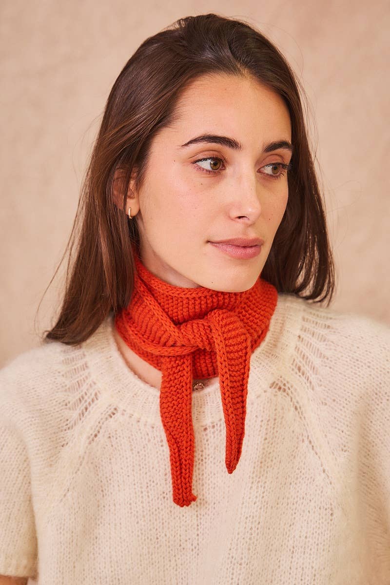 Calie Paris - Kleiner Strickschal • Helles Blau - Schal - ROSA ECK Concept Store