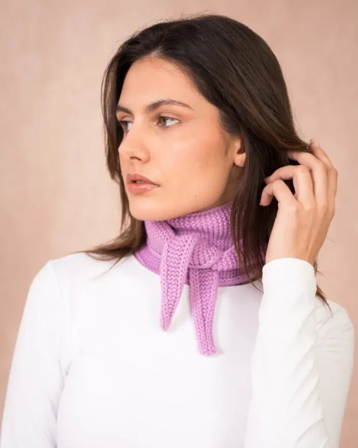 Calie Paris - Kleiner Strickschal • Parma (Pink) - Schal - ROSA ECK