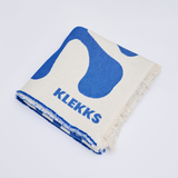 KLEKKS NO. 37 Leichte Baumwolldecke • Blau