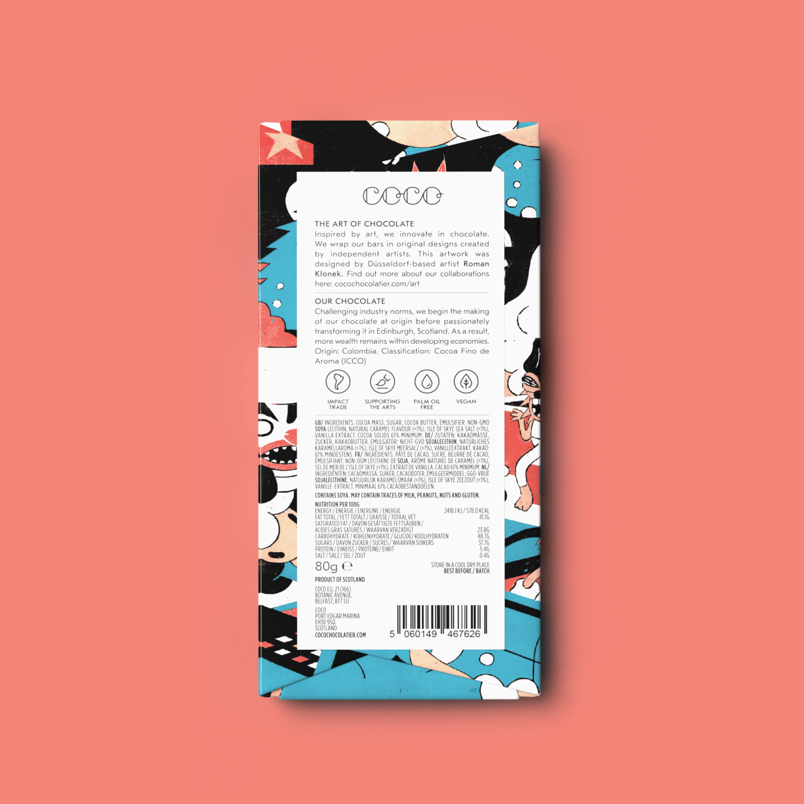 COCO Chocolatier - Dunkle Schokolade • Gesalzenes Karamell - Schokolade - ROSA ECK