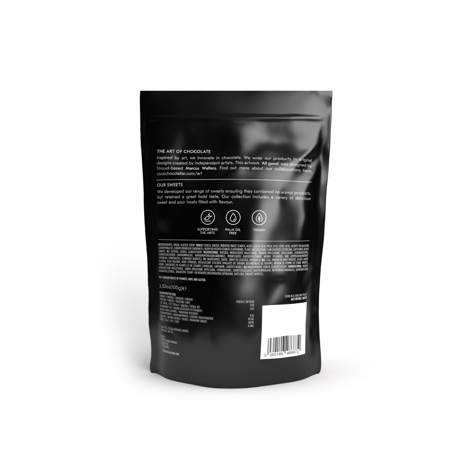 COCO Chocolatier - Fruchtgummi Kirsche • Tangy Fizzy Cherries - Gummibärchen - ROSA ECK