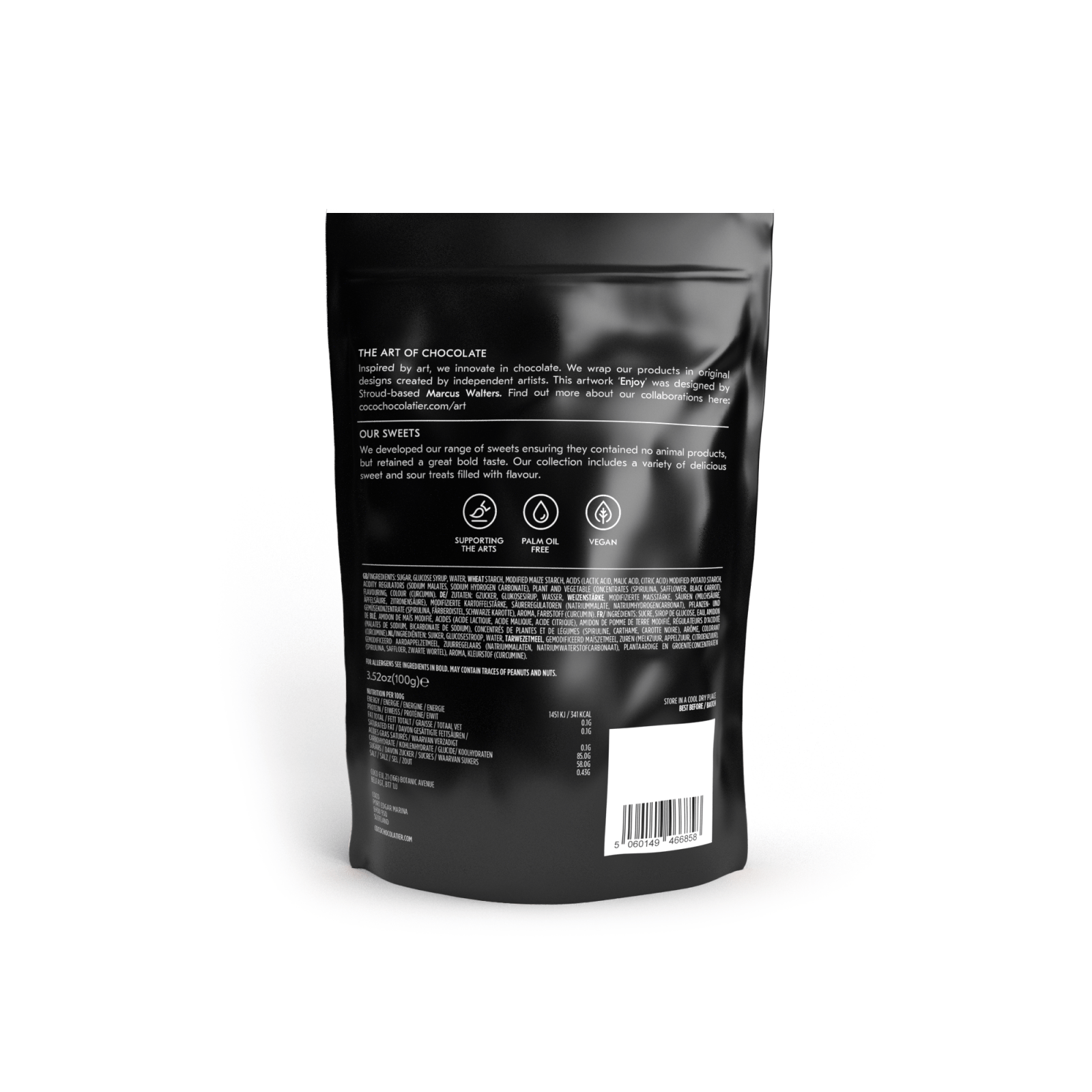 COCO Chocolatier - Fruchtgummi Saurer Apfel • Sour Apple Jellies - Gummibärchen - ROSA ECK