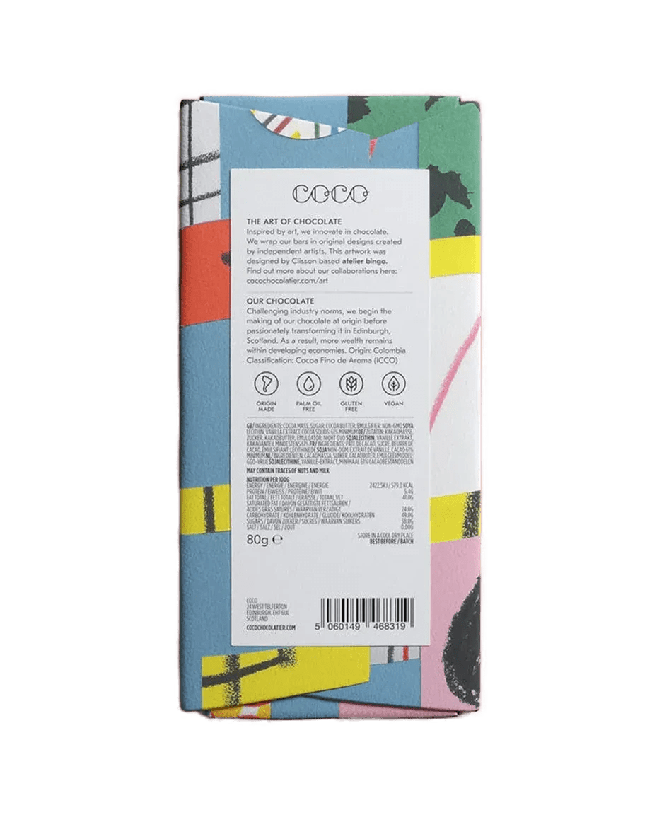 COCO Chocolatier - Mini - Schokolade Dunkel • Colombian Dark 61 % - Schokolade - ROSA ECK