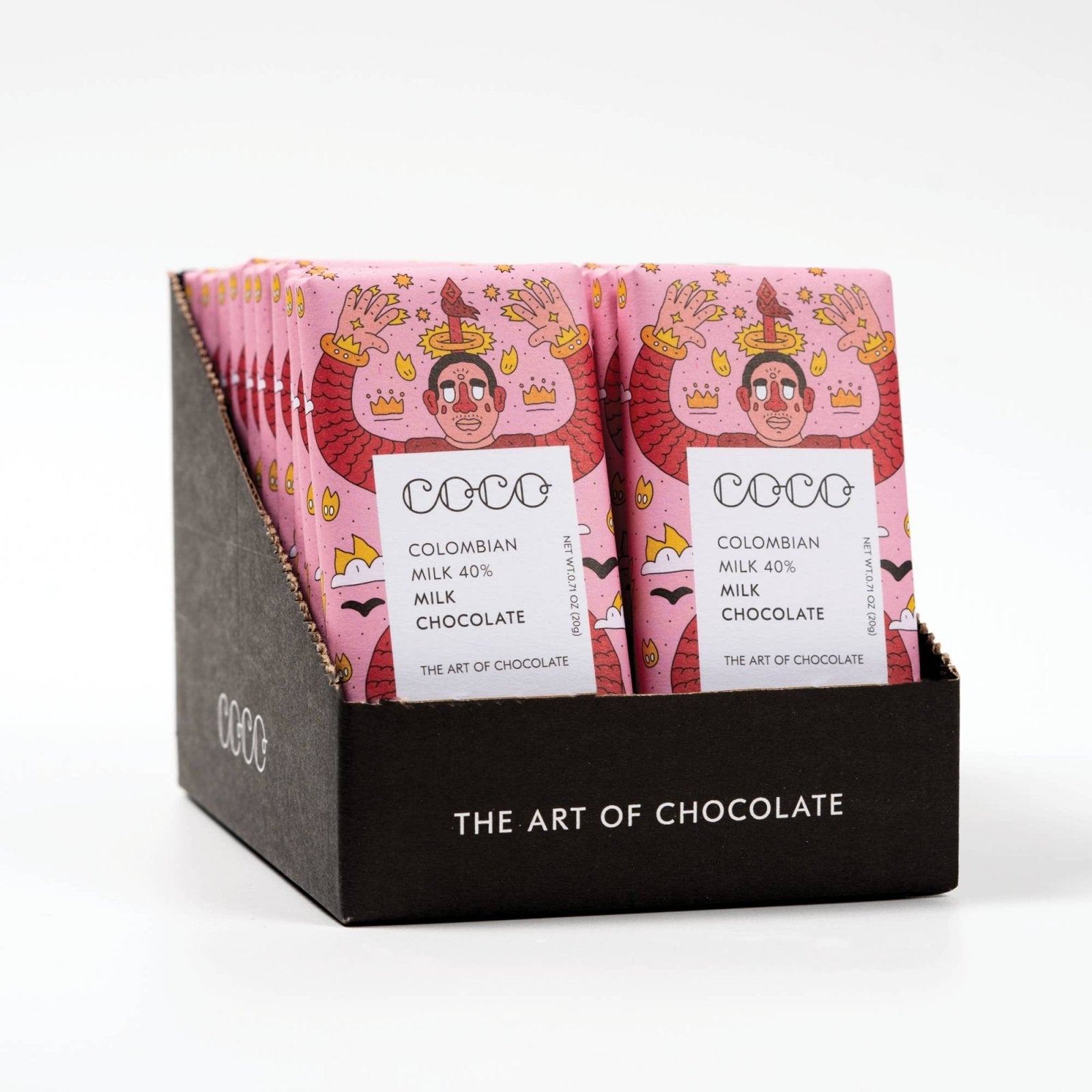COCO Chocolatier - Mini Schokolade Vollmilch • Colombian Milk 40 % - Schokolade - ROSA ECK