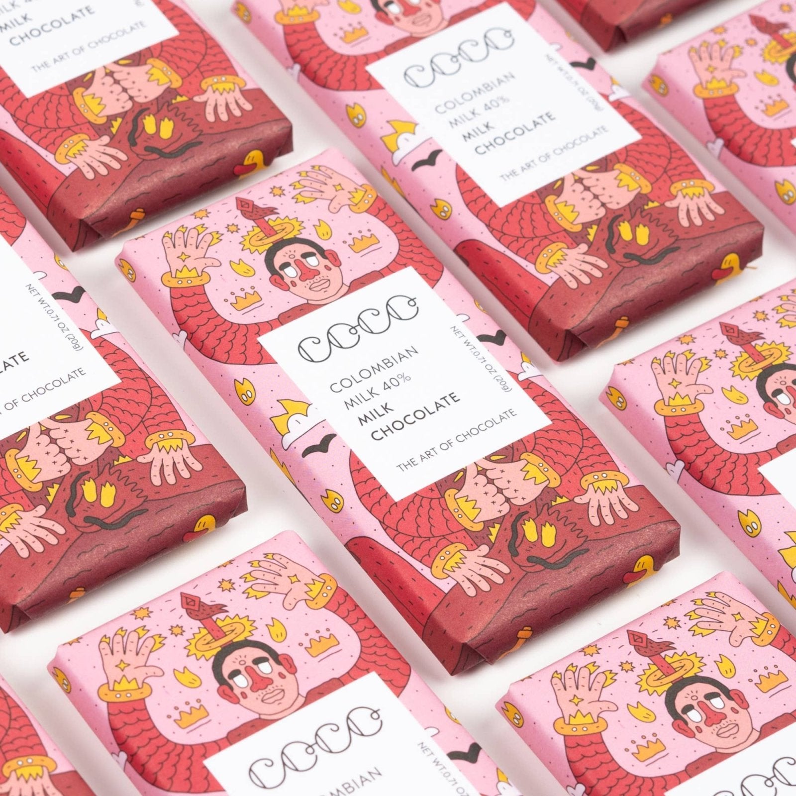 COCO Chocolatier - Mini Schokolade Vollmilch • Colombian Milk 40 % - Schokolade - ROSA ECK