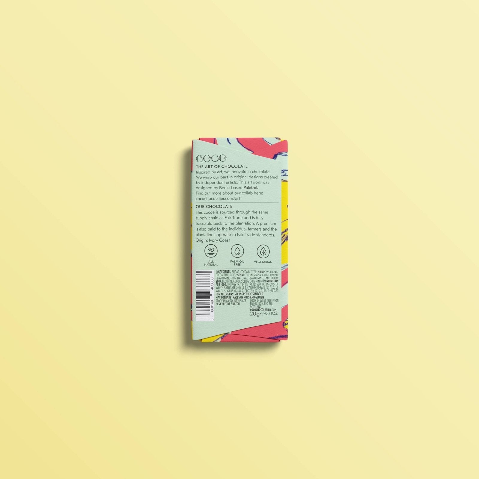 COCO Chocolatier - Mini - Schokolade Vollmilch • Gesalzenes Karamell - Schokolade - ROSA ECK