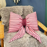 coopz - BIG BOW BERTHA Kissenbezug (40 x 60 cm) • Plum/Rosé - ROSA ECK