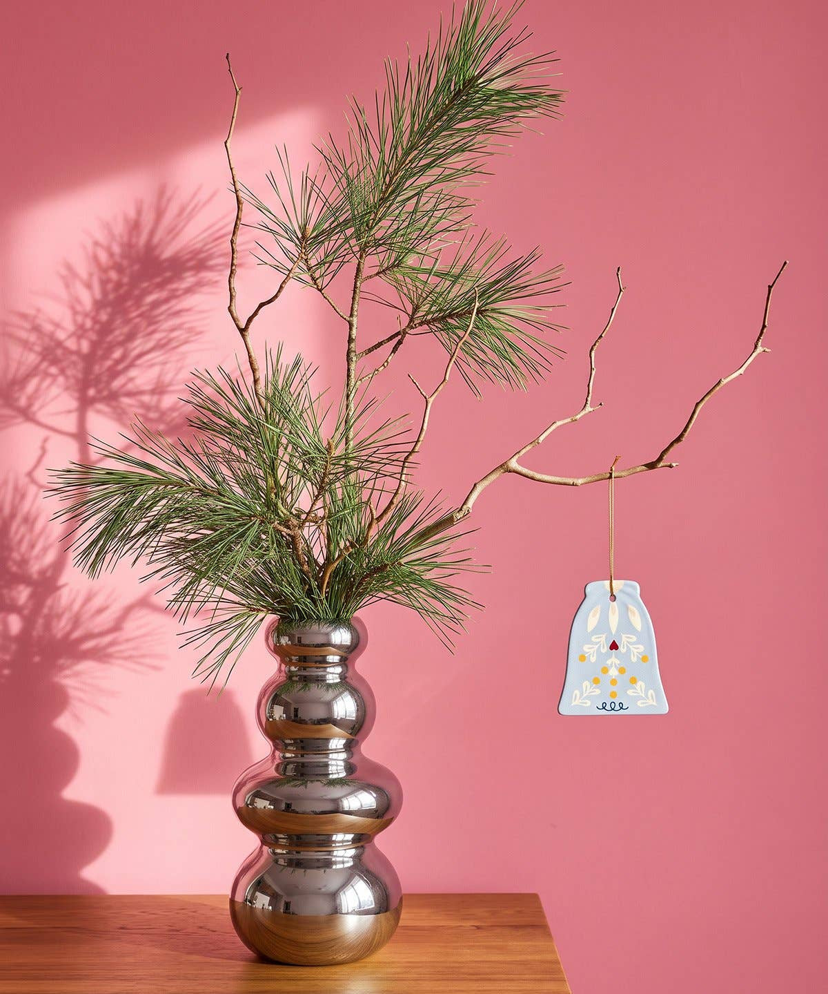 coopz - SCANDI Keramikanhänger • Glocke Hellblau - ROSA ECK