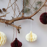 coopz - Weihnachtsdeko aus Papier • Kugel Braun - Dekoration - ROSA ECK