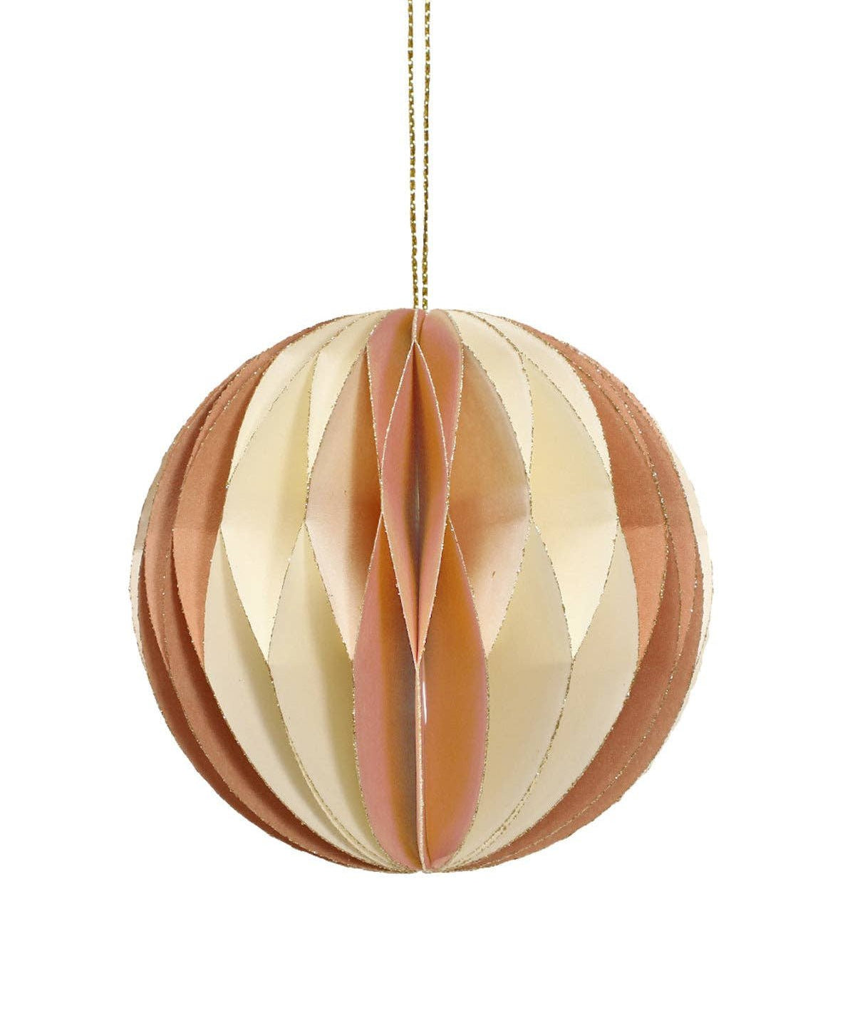 coopz - Weihnachtsdeko aus Papier • Kugel Braun - Dekoration - ROSA ECK