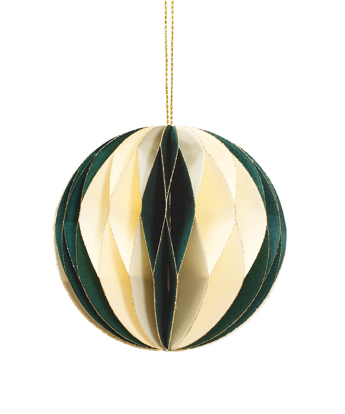 coopz - Weihnachtsdeko aus Papier • Kugel Grün - Dekoration - ROSA ECK