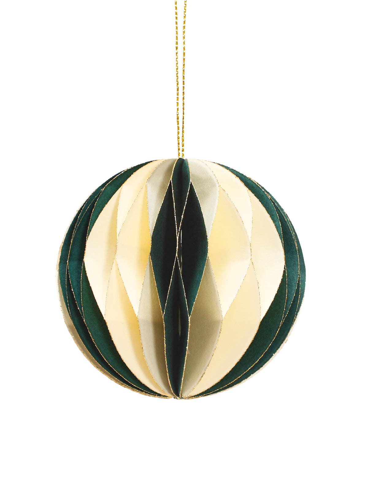 coopz - Weihnachtsdeko aus Papier • Kugel Grün - Dekoration - ROSA ECK