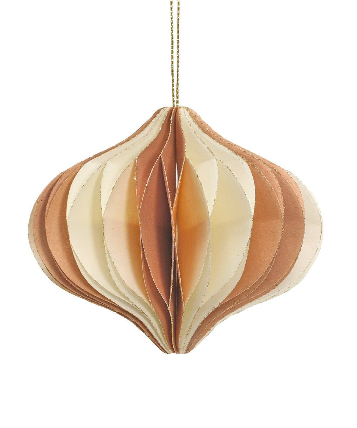 coopz - Weihnachtsdeko aus Papier • Zwiebel Braun - Dekoration - ROSA ECK