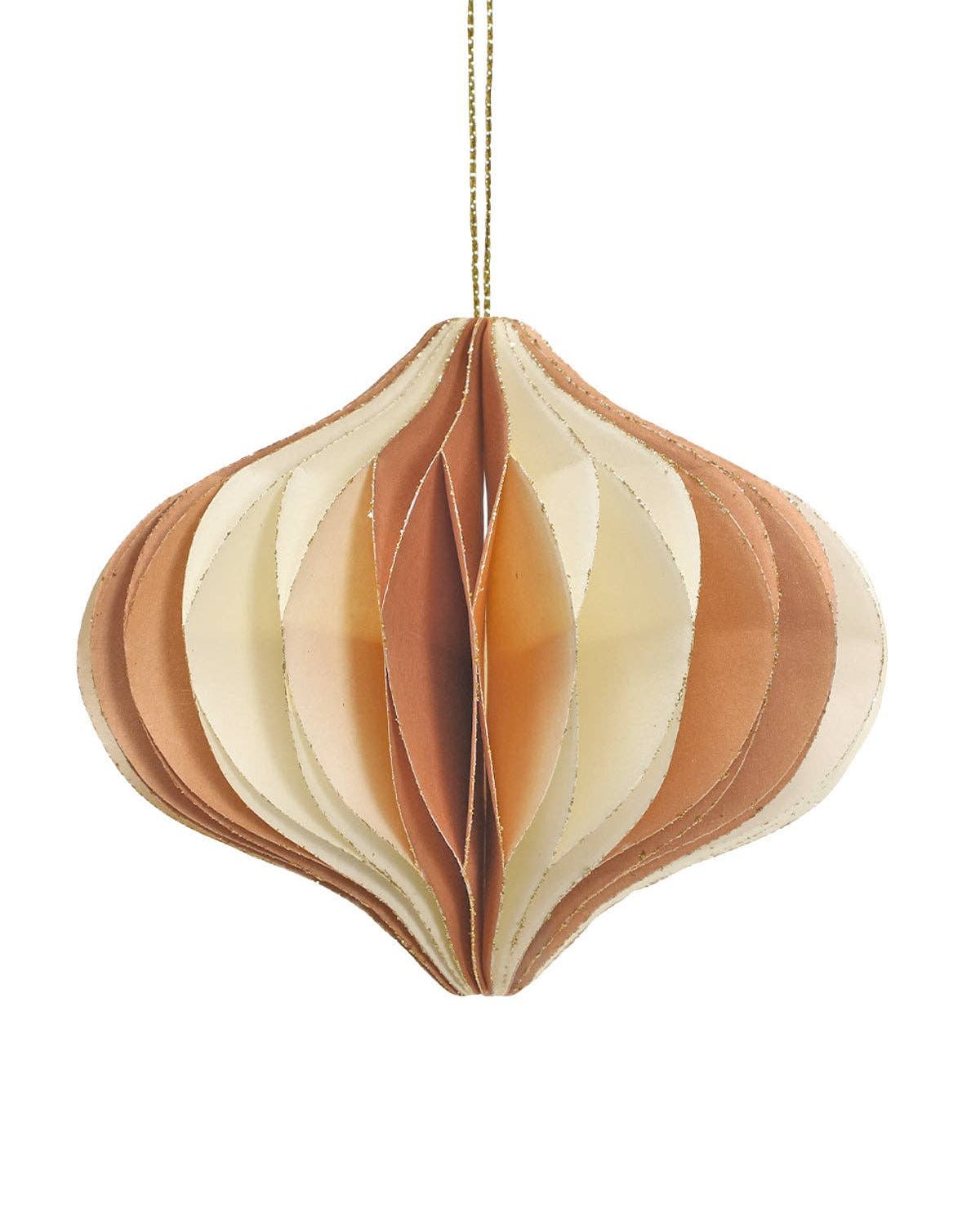 coopz - Weihnachtsdeko aus Papier • Zwiebel Braun - Dekoration - ROSA ECK