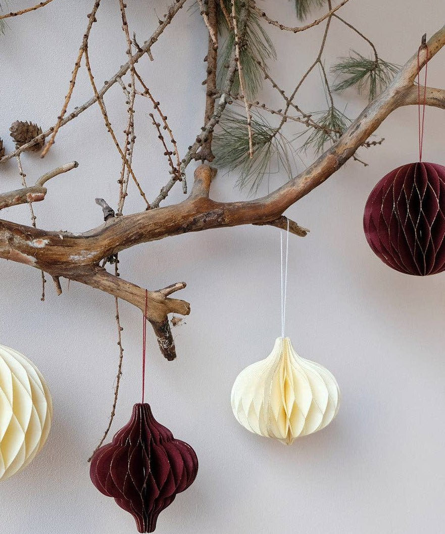 coopz - Weihnachtsdeko aus Papier • Zwiebel Braun - Dekoration - ROSA ECK