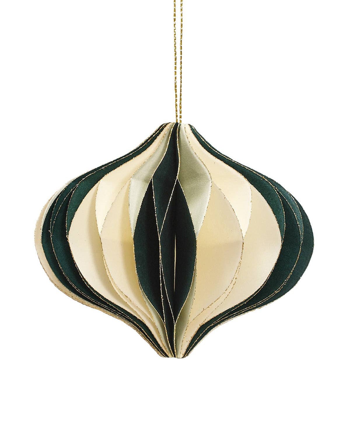 coopz - Weihnachtsdeko aus Papier • Zwiebel Grün - Dekoration - ROSA ECK