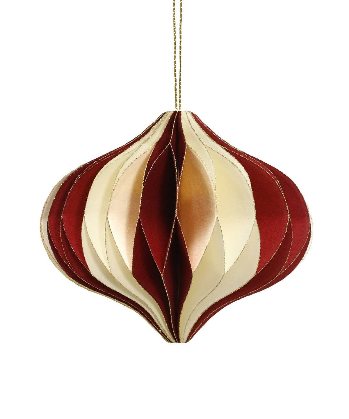 coopz - Weihnachtsdeko aus Papier • Zwiebel Rot - Dekoration - ROSA ECK