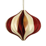 coopz - Weihnachtsdeko aus Papier • Zwiebel Rot - Dekoration - ROSA ECK