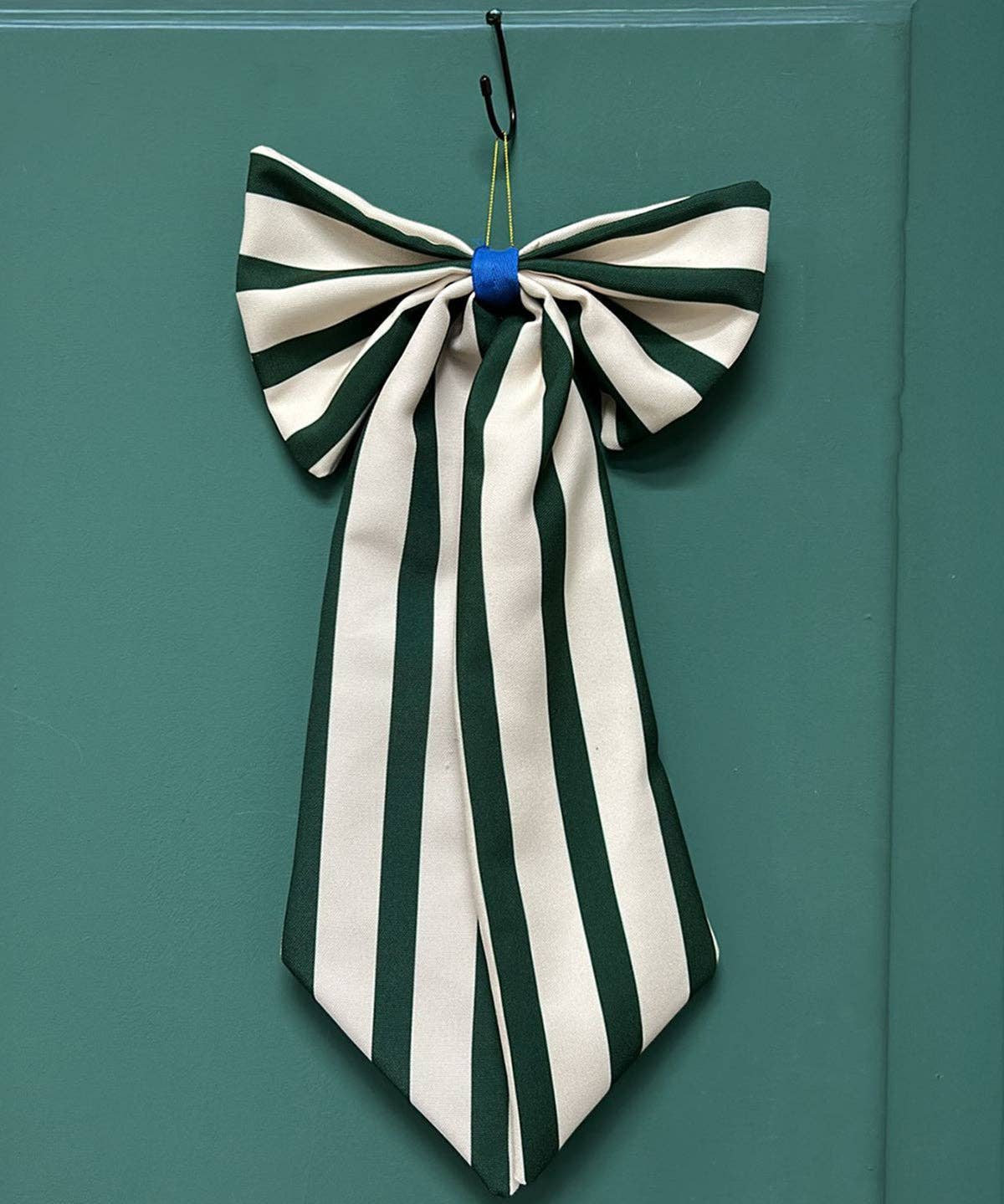 coopz - Weihnachtsschleife zum Aufhängen • Streifen Grün - Dekoration - ROSA ECK