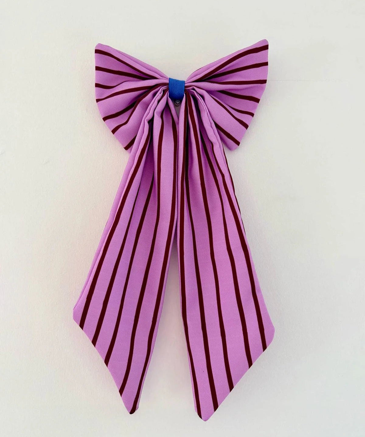 coopz - Weihnachtsschleife zum Aufhängen • Streifen Lila/Bordeaux - Dekoration - ROSA ECK