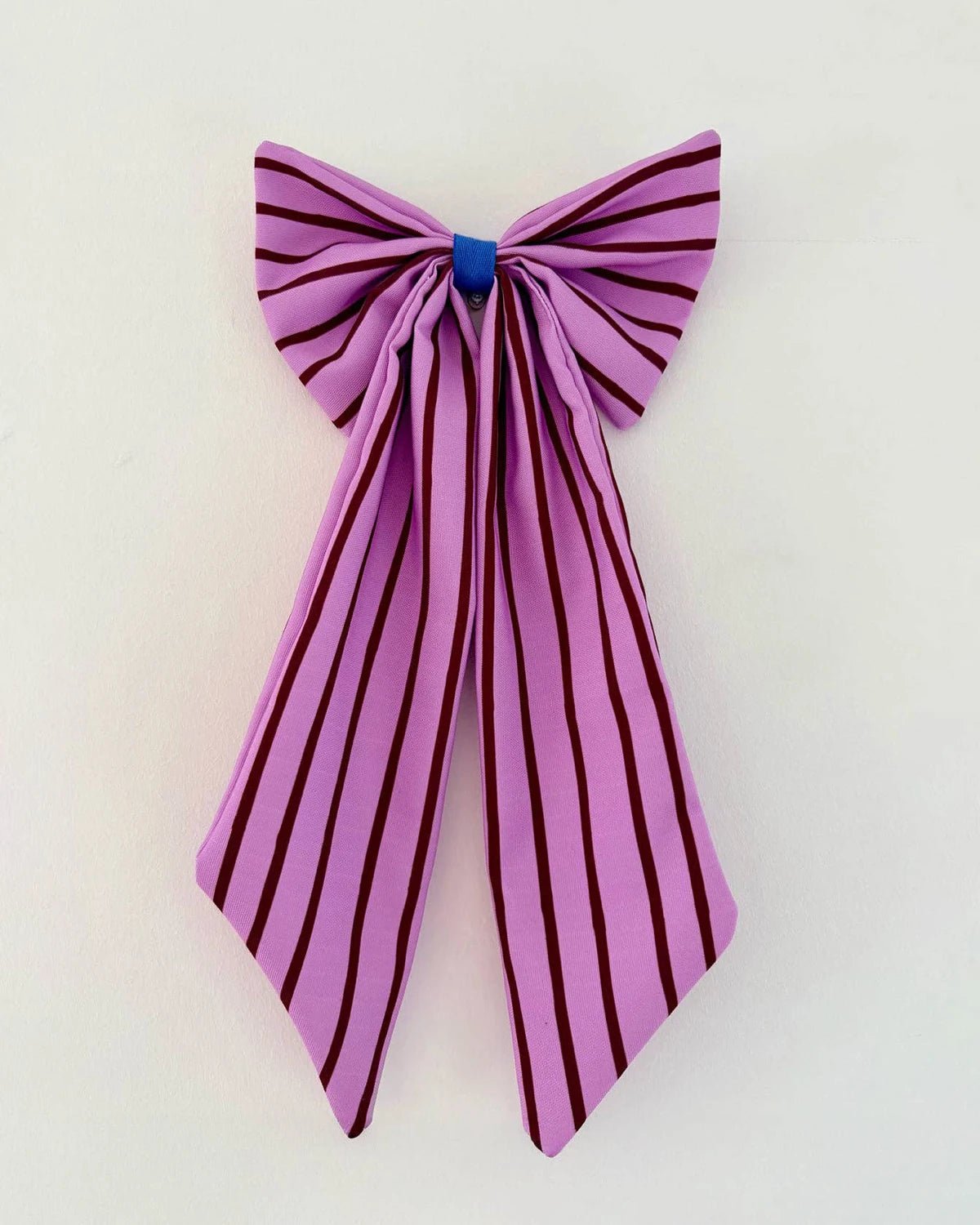 coopz - Weihnachtsschleife zum Aufhängen • Streifen Lila/Bordeaux - Dekoration - ROSA ECK