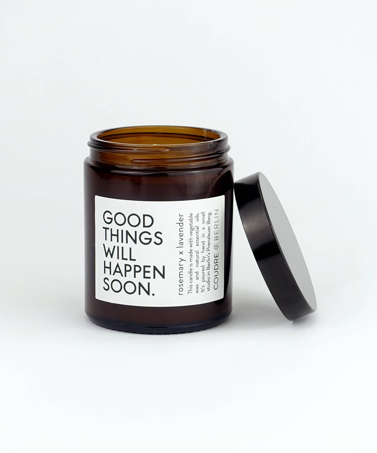 Coudre Berlin - GOOD THINGS … Duftkerze Rosmarin x Lavendel - ROSA ECK - Kerze, Rosmarin x Lavendel,