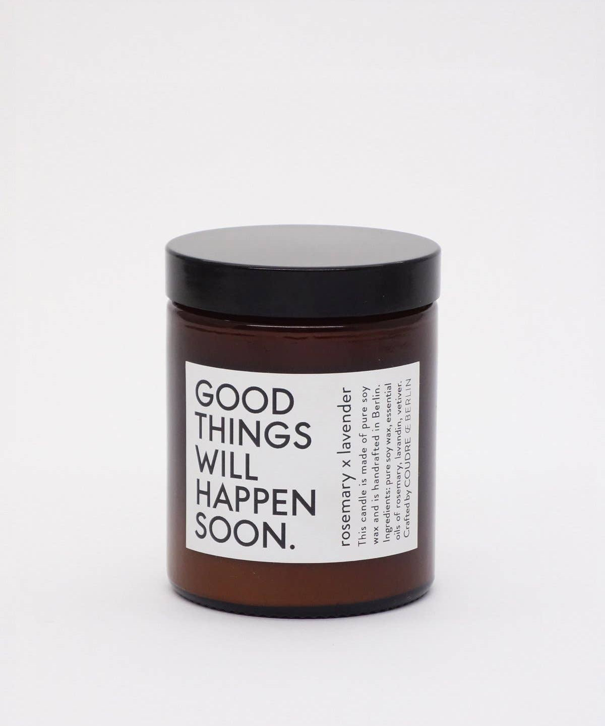 Coudre Berlin - GOOD THINGS … Duftkerze Rosmarin x Lavendel - ROSA ECK - Kerze, Rosmarin x Lavendel,