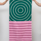Wende-Badetuch • Teal / Pink