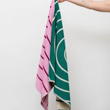 Wende-Badetuch • Teal / Pink