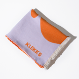 KLEKKS NO. 8 Leichte Baumwolldecke • Orange