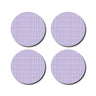 De Lange Tafel - Karierter Untersetzer (4er - Set) • Flieder/Weiss - ROSA ECK Concept Store