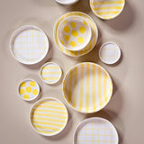 STRIPES Große Schale mit Streifen • Spiaggia Yellow