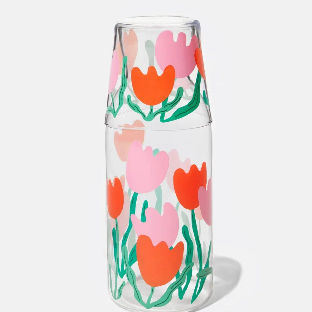 DOIY - BLOOM Karaffe & Trinkglas - ROSA ECK Concept Store