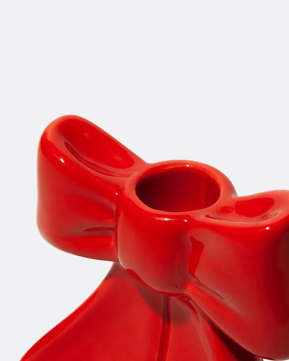 DOIY - BOW Kerzenhalter in Schleifenform (S) • Red - Kerzenständer - ROSA ECK Concept Store