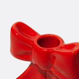 DOIY - BOW Kerzenhalter in Schleifenform (S) • Red - Kerzenständer - ROSA ECK Concept Store