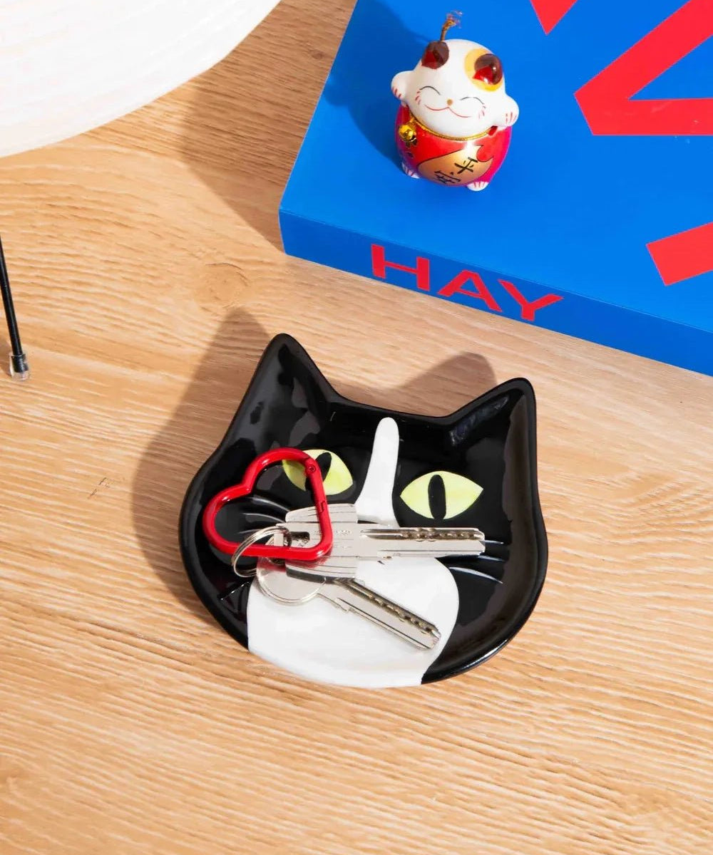 DOIY - CAT Schmucktablett Katze - Tablett - ROSA ECK