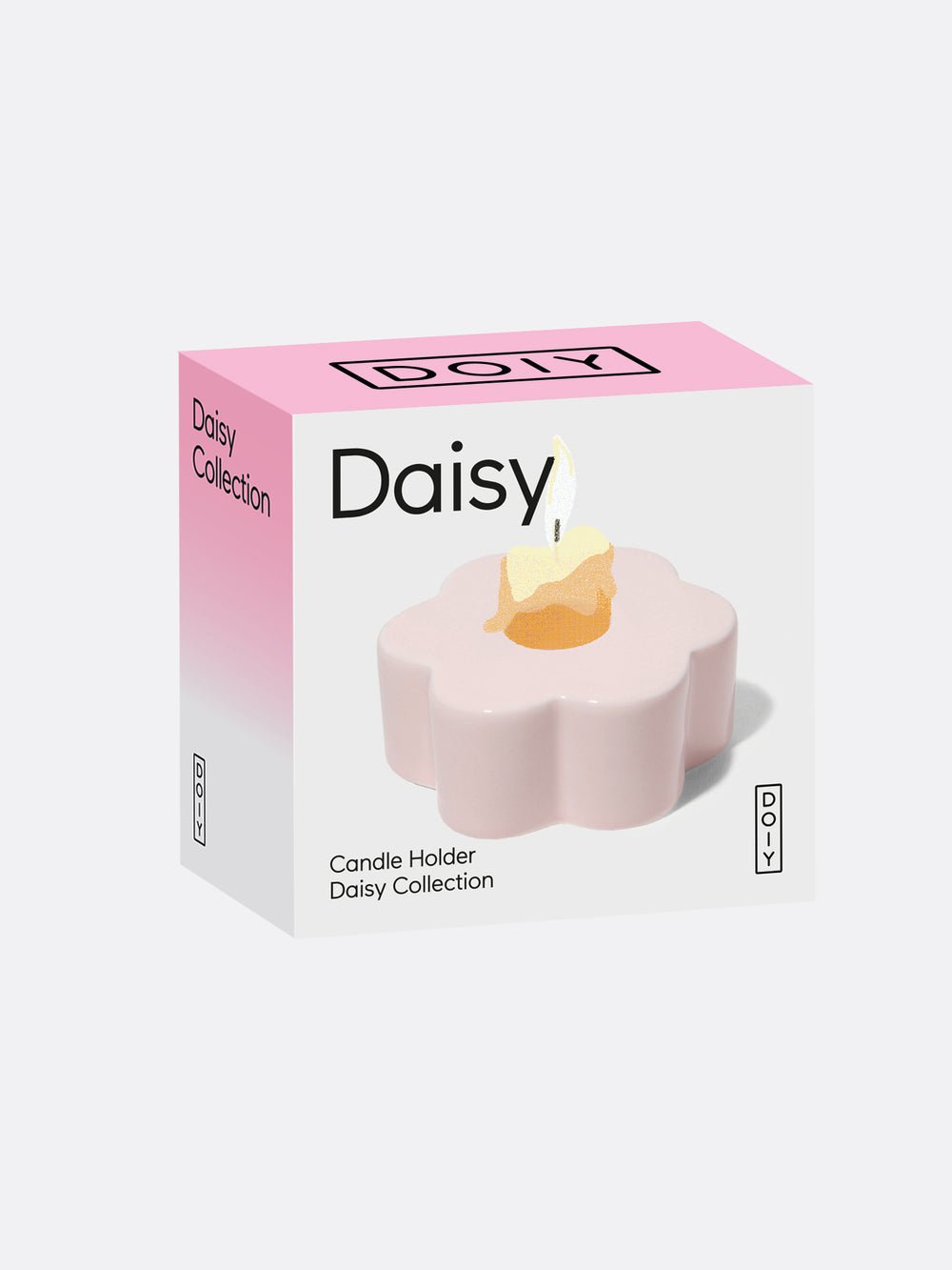 DOIY - DAISY Kerzenständer | Pink - ROSA ECK - Blume, Rosa,