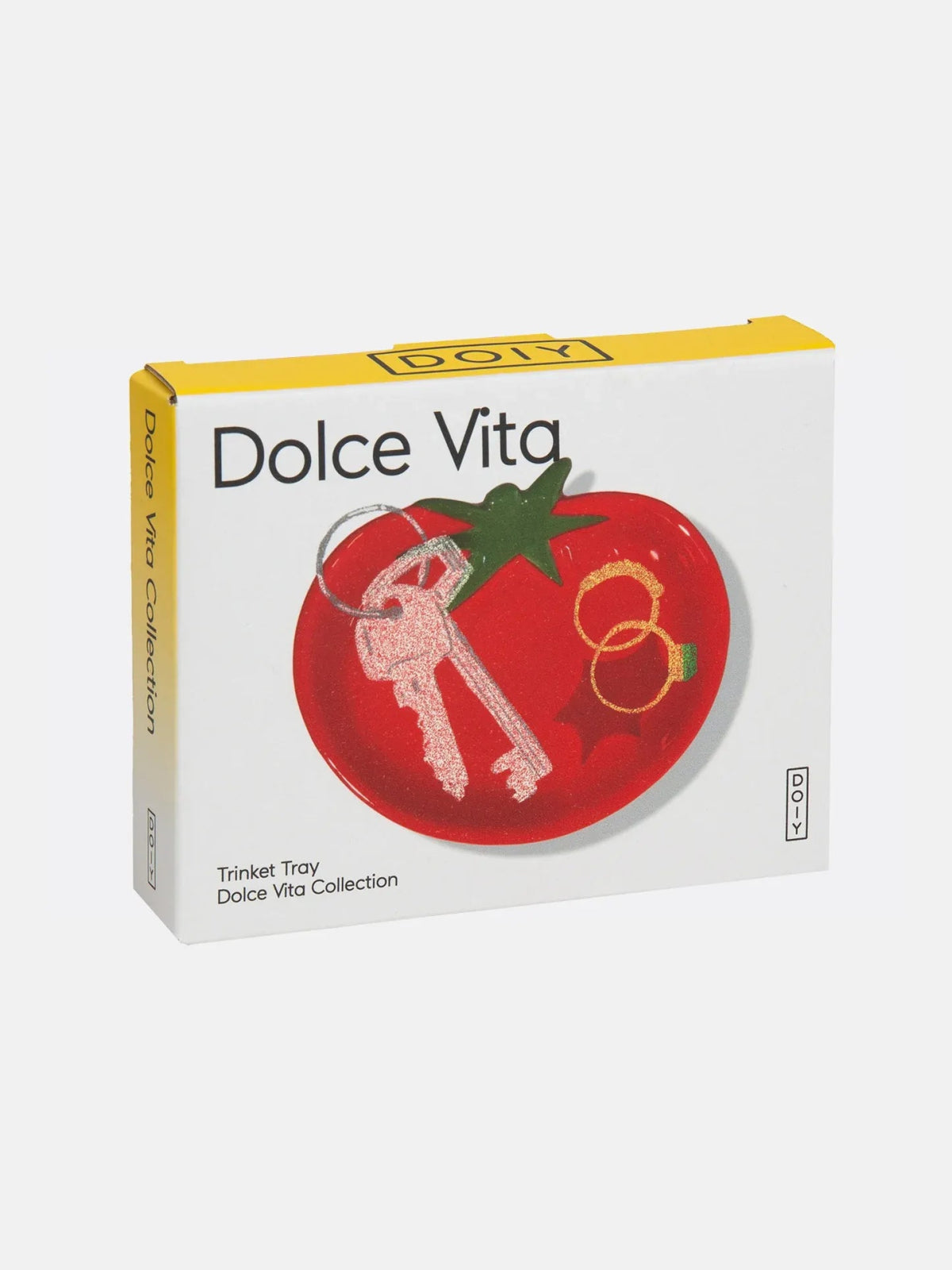DOIY - DOLCE VITA TOMATO Schmucktablett (XS) - Tablett - ROSA ECK